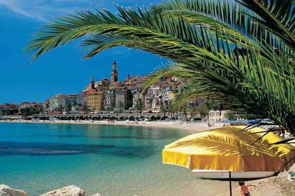 Monaco # Menton - 4 Persons - Hypercenter - Private Parking - Full Renovated - Clim - Fast Wifi - Beach And Sun Экстерьер фото