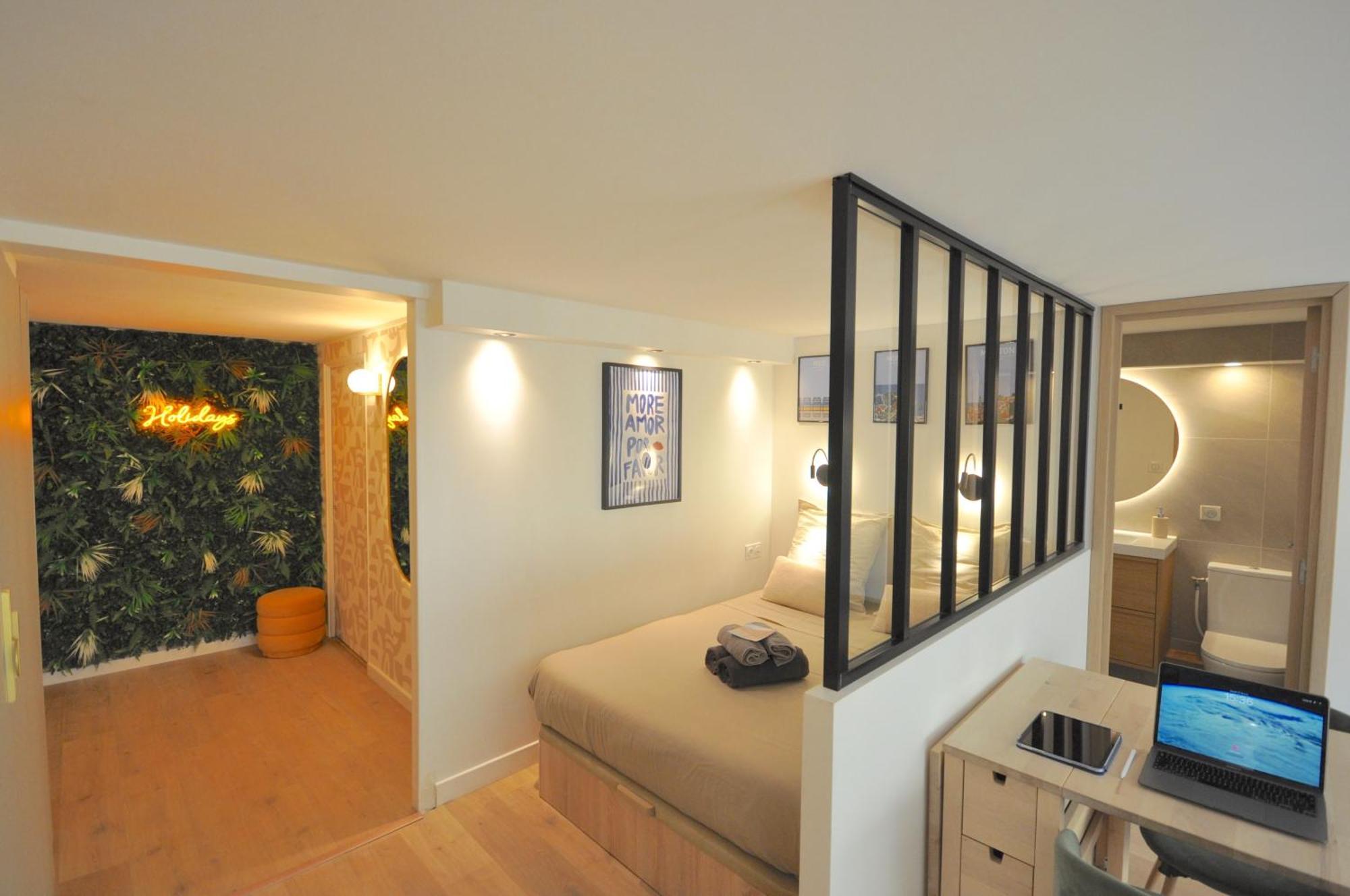 Monaco # Menton - 4 Persons - Hypercenter - Private Parking - Full Renovated - Clim - Fast Wifi - Beach And Sun Экстерьер фото